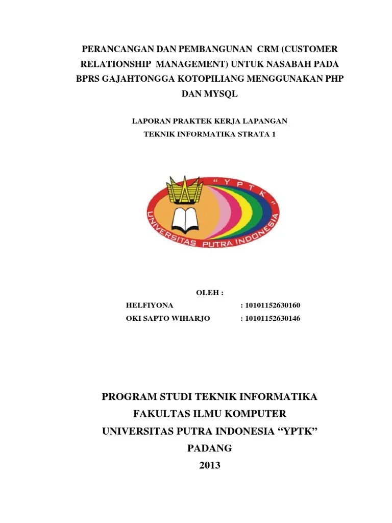 Jika dalam laporan terdapat banyak tabel, perlu adanya daftar tabel yang memuat judul tabel . Contoh Judul Laporan Pkl Jurusan Pemasaran Contoh Resource