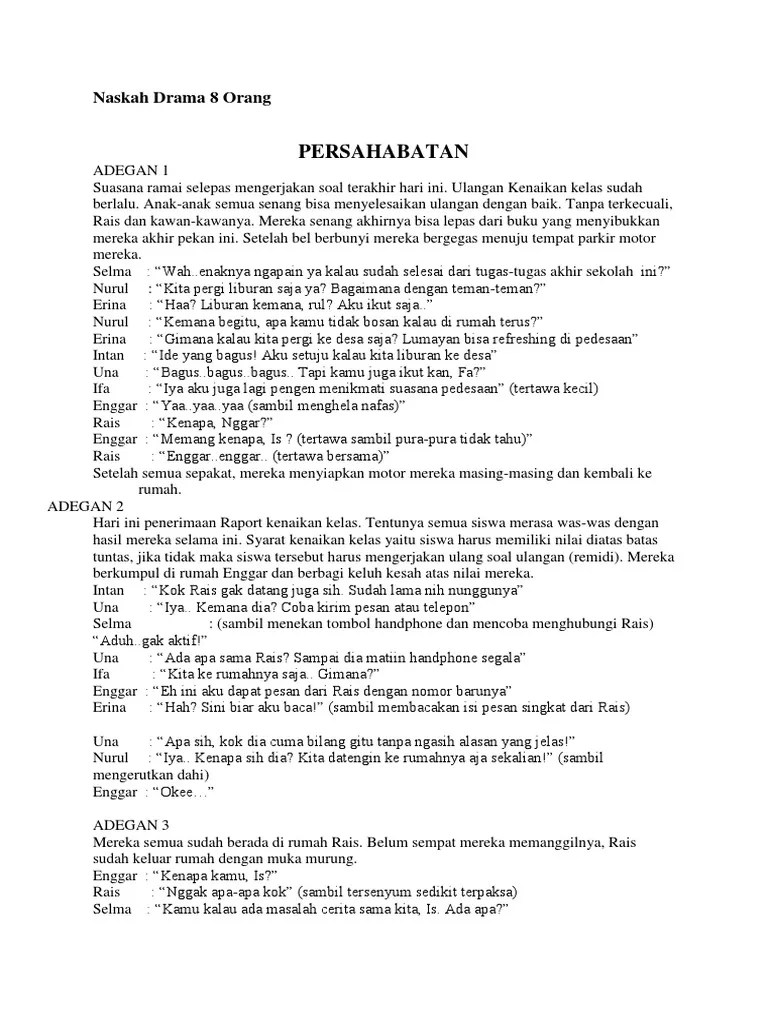 Naskah Drama 8 Orang | PDF