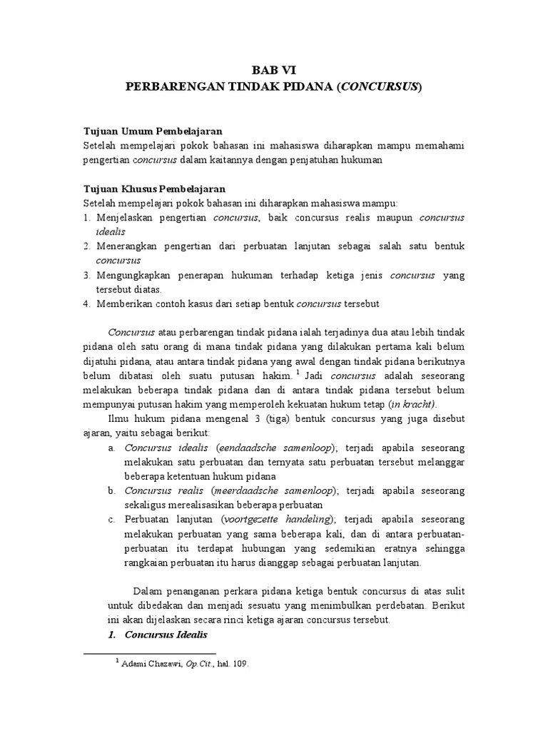 Concursus, Poging, Delik Aduan, Delneming&hellip; | PDF