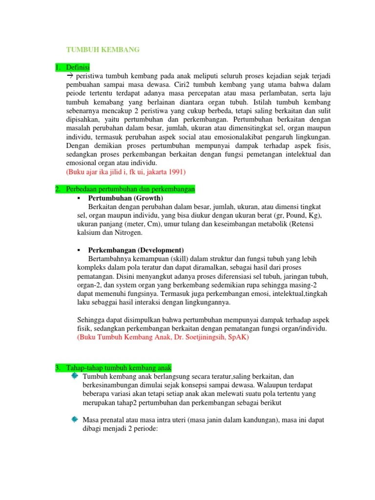Perbedaan Pertumbuhan Dan Perkembangan Anak – Goreng
