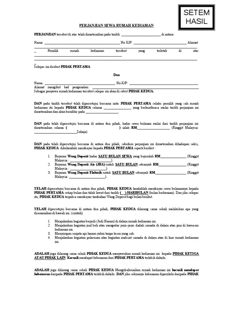 Muhammad sholik no ktp : Contoh Surat Perjanjian Sewa Rumah Kediaman Pdf