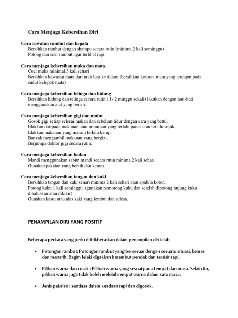 Cara Menjaga Kebersihan Rambut Dan Kepala