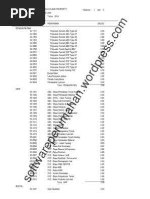 Dengan cara kerja yang nyata dan signifikan dalam pembangunan properti di. Laporan Rugi Laba Developer Perumahan Pdf