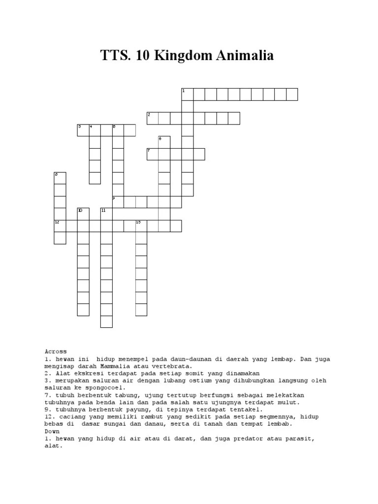 Di sini anda dapat menemukan semua file wow level 34 jawaban. Tts 10 34 Kingdom Animalia Pdf