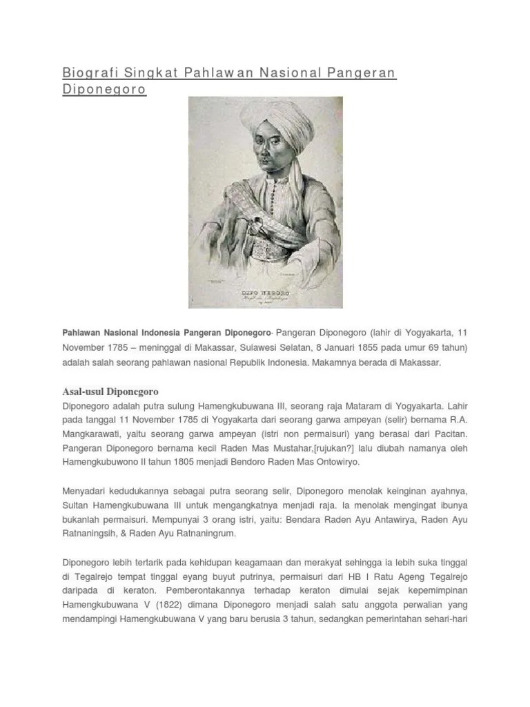Biografi Pahlawan Nasional | PDF