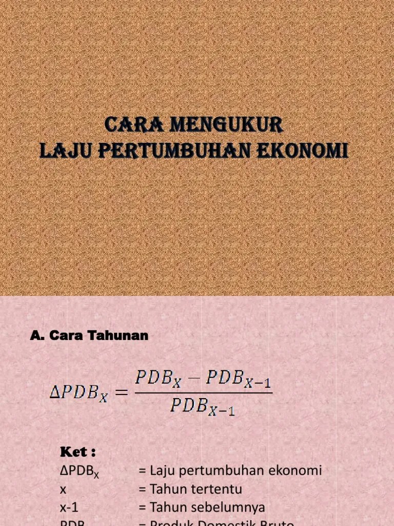 Cara Menghitung Laju Pertumbuhan Ekonomi | PDF