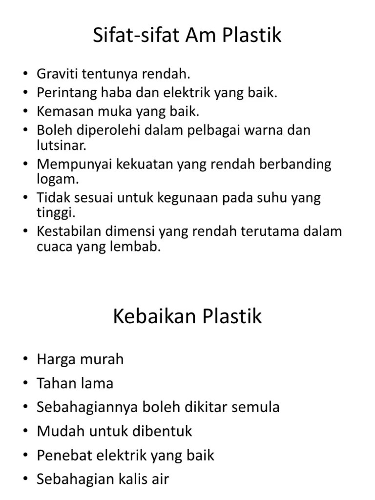 Sifat-Sifat Am Plastik | PDF