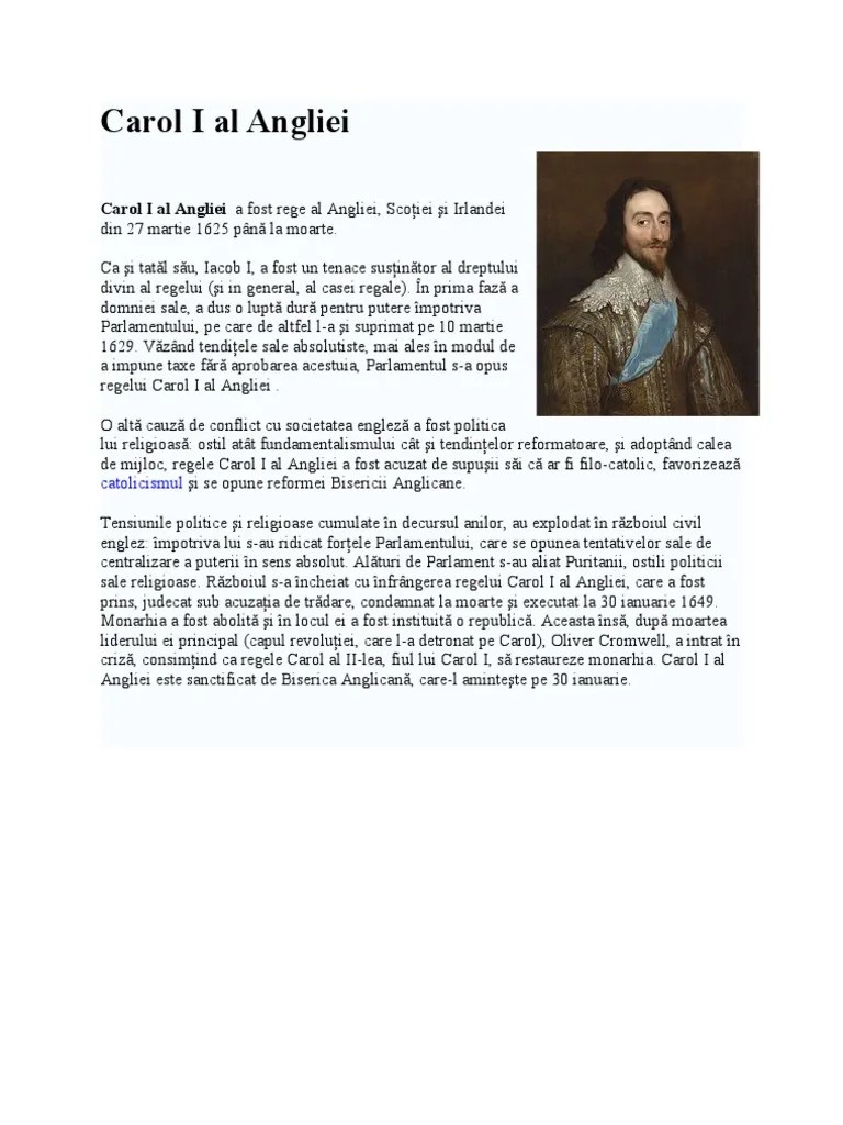 چارلس اول شاہ انگلستان (ur); Carol I Al Angliei