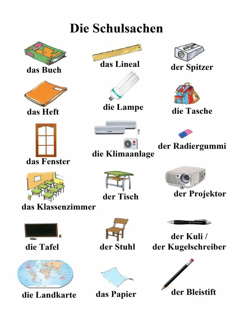 Gambar Die Schulsachen | PDF
