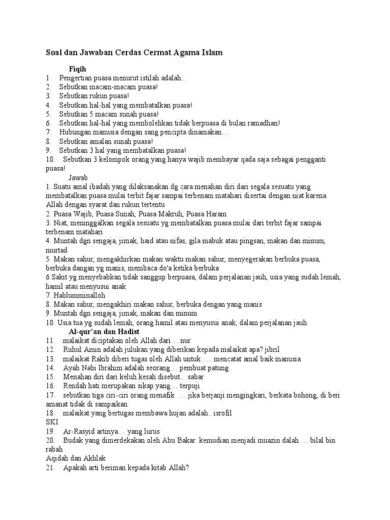 Soal Cerdas Cermat Ips Smp Dan Jawabannya – Dengan