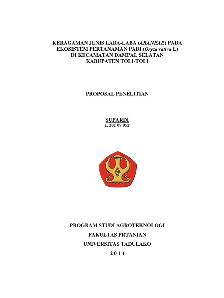 Proposal skripsi ini diajukan sebagai salah satu prasyarat untuk. Proposal Penelitian Agrotek Pdf
