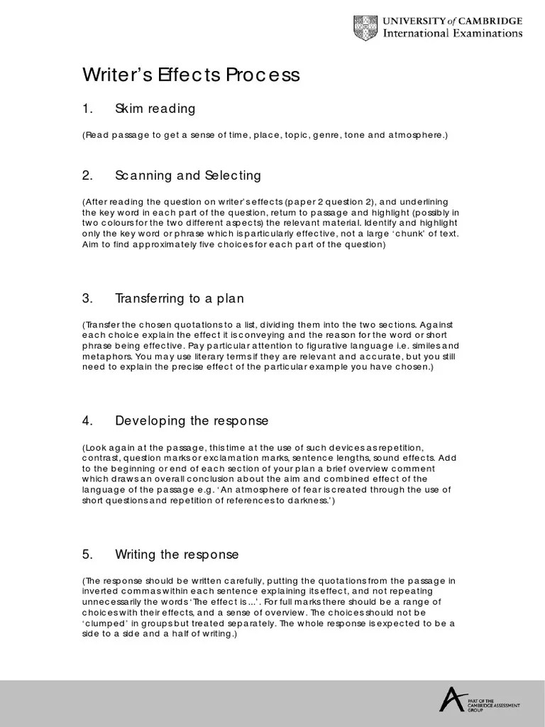 Paper 2 Question 5 Language Example Language Paper 2 Example Question 1 Page 1 Line 17qq Com The Point Of This Question Is To Find Detailed And Specific Points Of