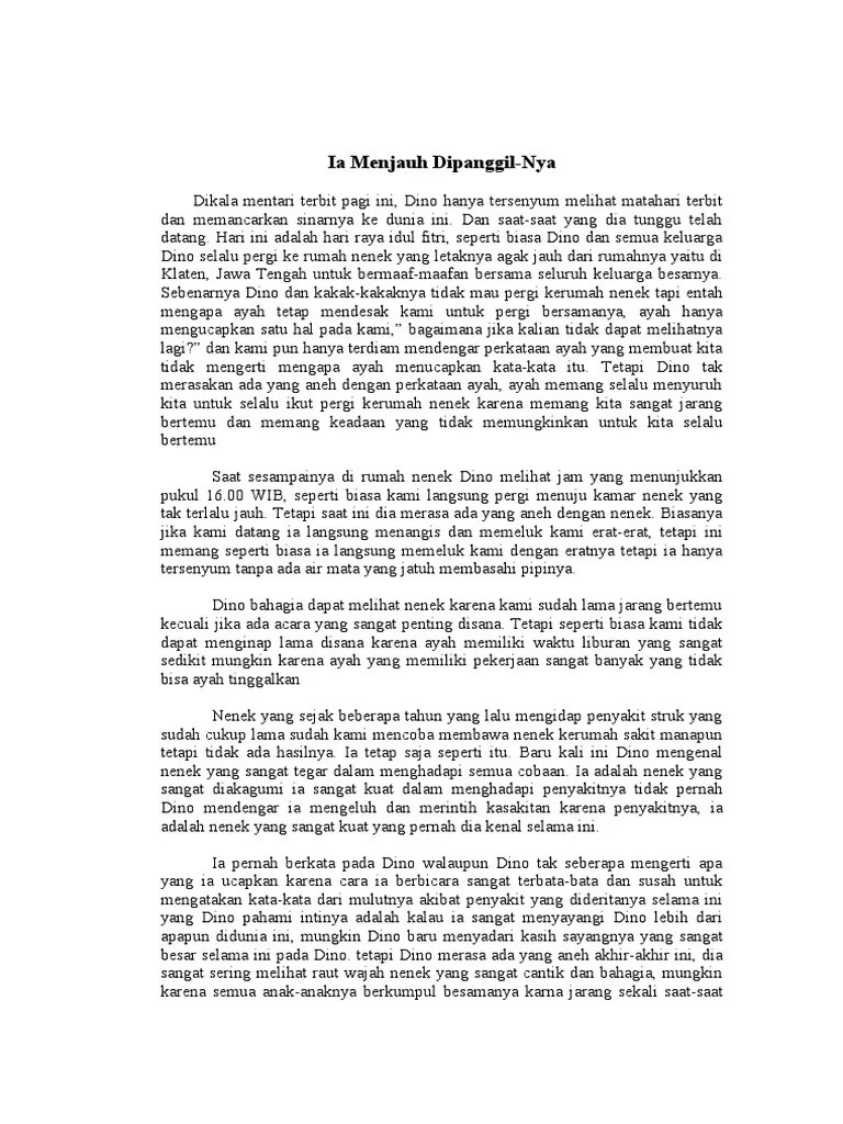 Cerpen Tentang Hari Raya Idul Fitri – Pigura