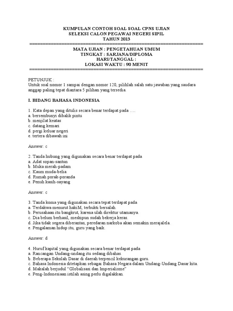 Maybe you would like to learn more about one of these? Soal Tes Cpns Agama Katolik Jawabanku Id