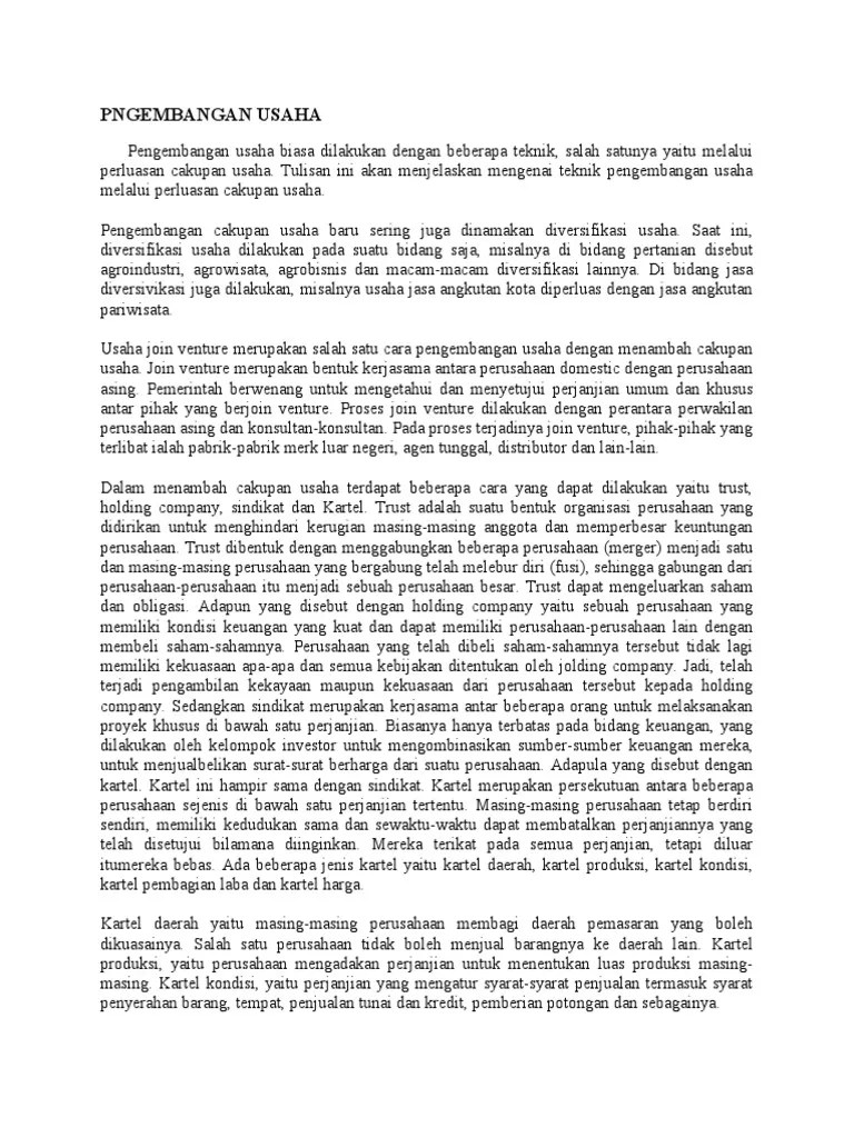 Pengembangan Usaha | PDF