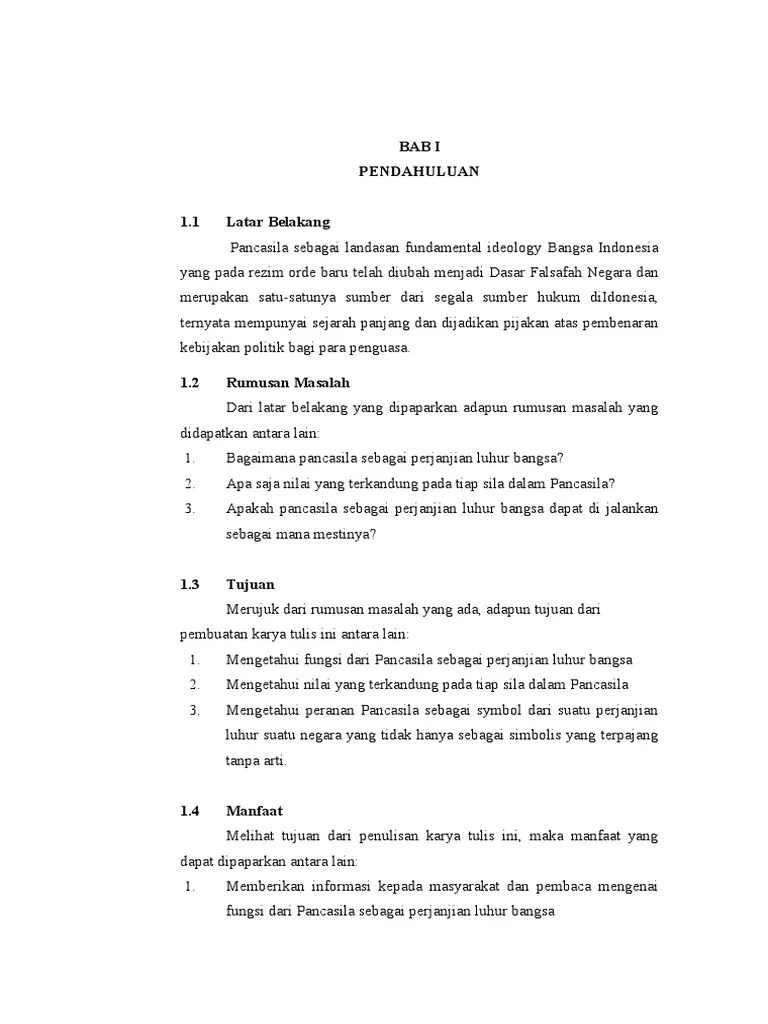 Pancasila Sebagai Masa Depan Bangsa | PDF