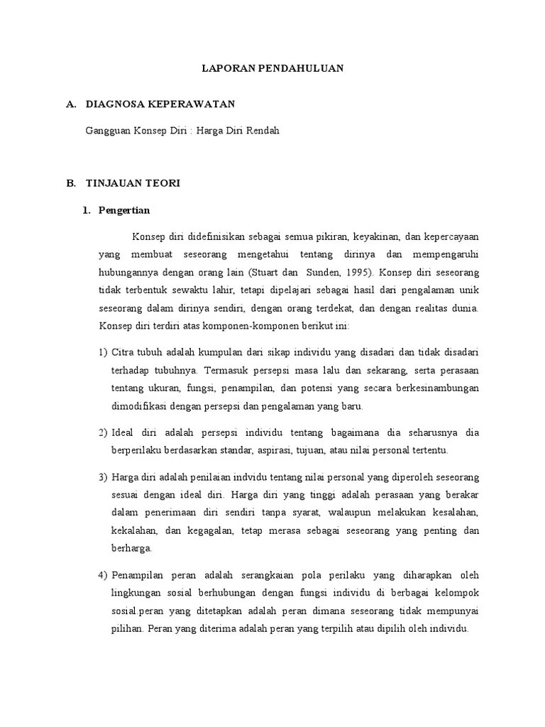 Harga Diri Rendah LP, SP | PDF