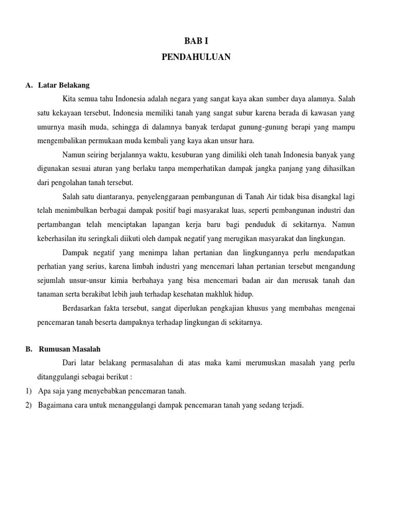 Makalah Pencemaran Tanah | PDF