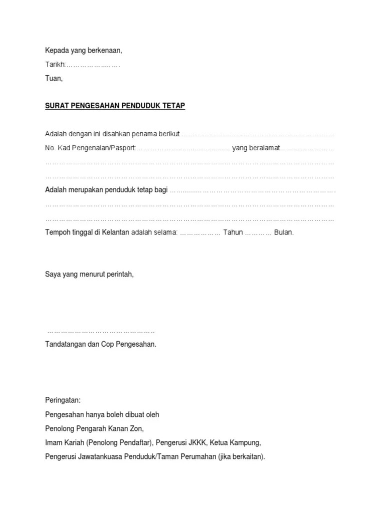 Akhirnya saya mengakui semua maklumat. Surat Pengesahan Mastautin Selangor Englshkari