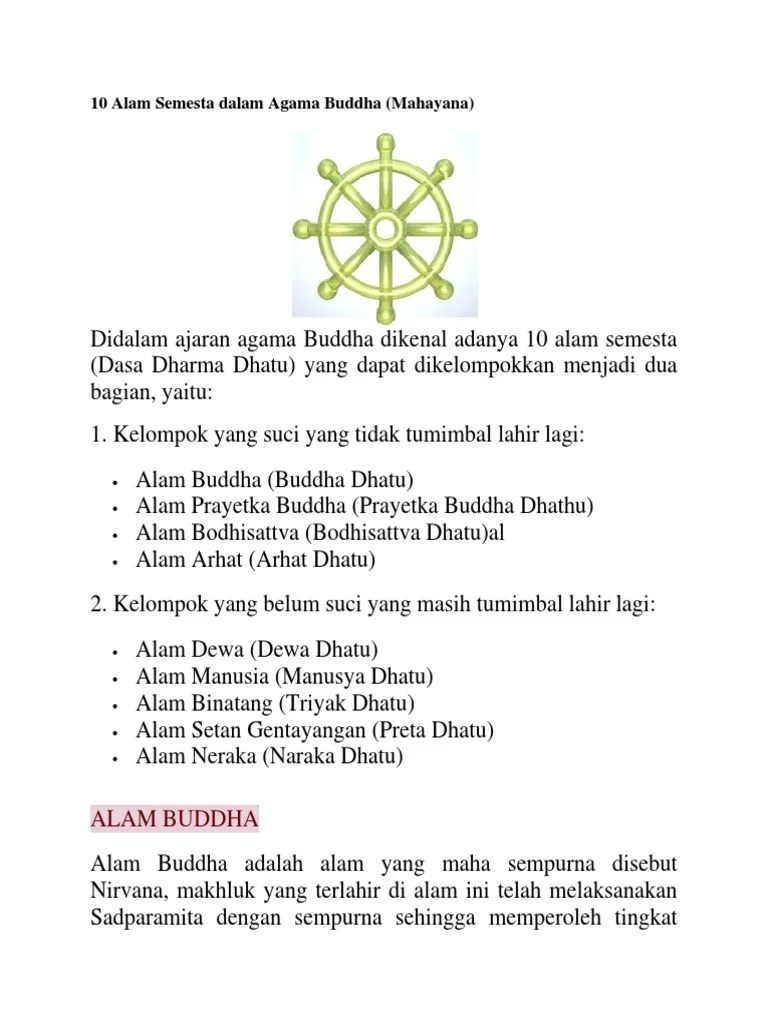 Keberadaan alam asura sangat beragam, ada yang baik dan ada yang jahat, ada yang sesat dan ada yang benar. 10 Alam Semesta Dalam Agama Buddha Pdf
