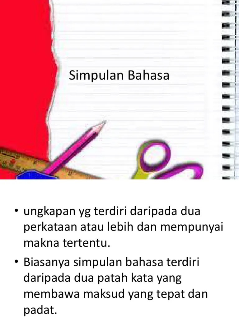 Kuku besi biasa bahan bangunan · building material common iron nails. Simpulan Bahasa Pdf
