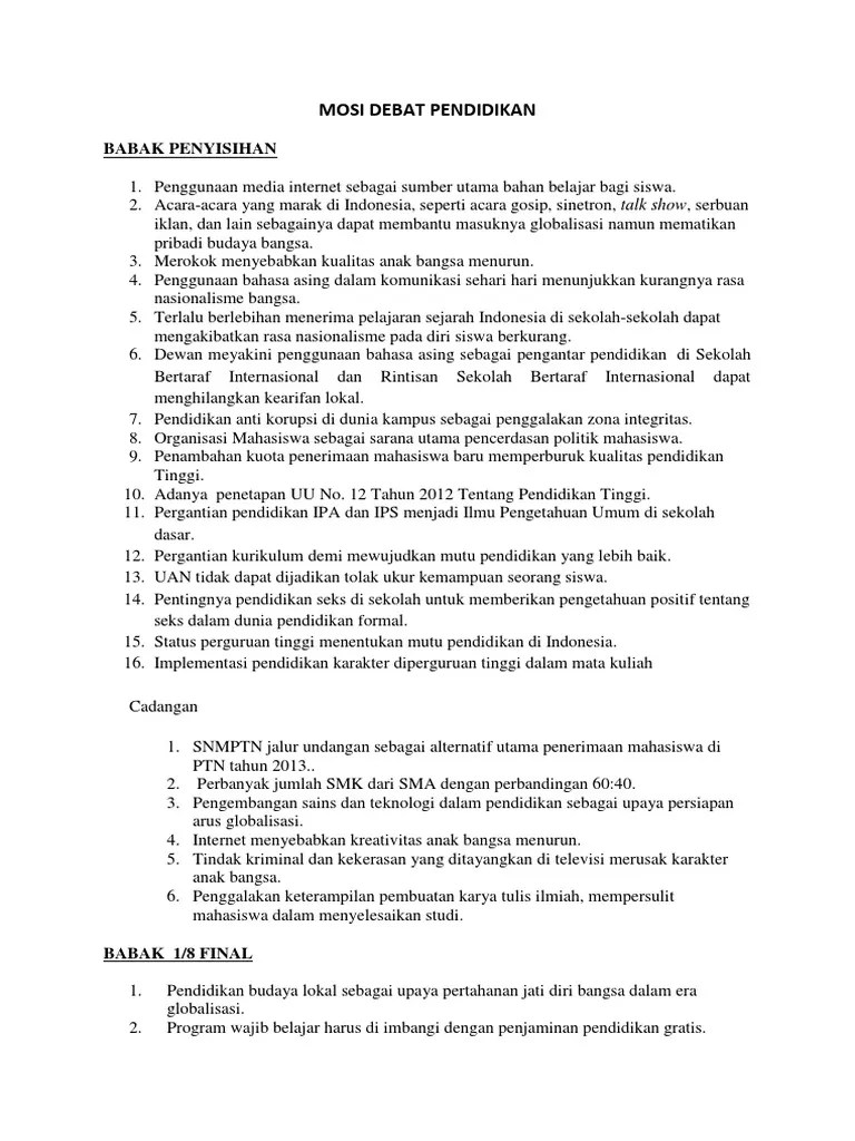 Contoh Teks Debat Pro Dan Kontra - Terkait Teks