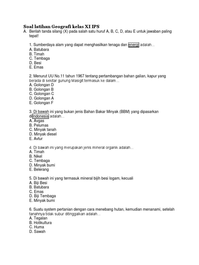 Secara astronomis berada di antara 6°lu . Kumpulan Soal Dan Jawaban Geografi Kelas Xi Ketahanan Pangan Beinyu Com