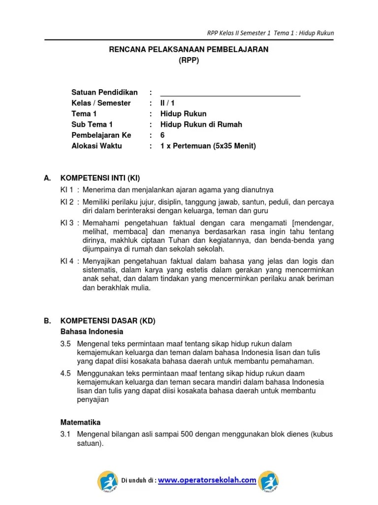 Peragakan sikap tubuh berdiri yang baik agar dapat diikuti oleh siswa. Rpp Kurikulum 2013 Sd Kelas 2 Semester 1 Tema Hidup Rukun Sub Tema 1 Hidup Rukun Di Rumah Pembelajaran 6 Pdf Pdf