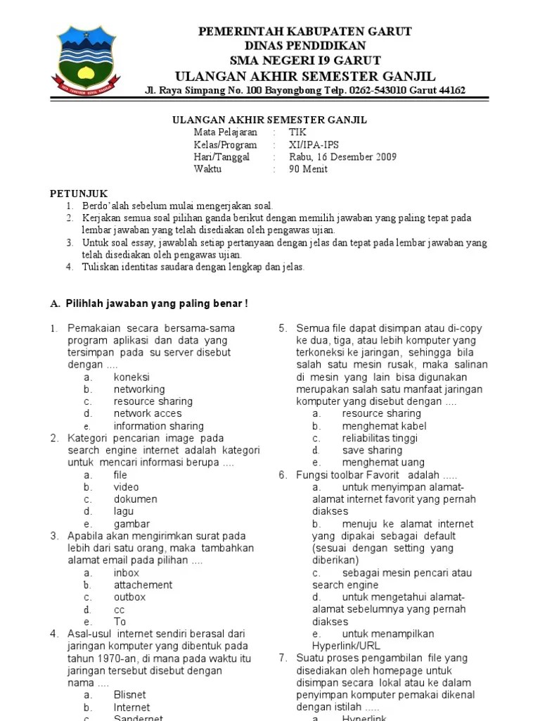 Momod ads.id maret 21, 2020 bank soal, soal tik dan kkpi. Contoh Soal Essay Kkpi Kelas Xi Beinyu Com