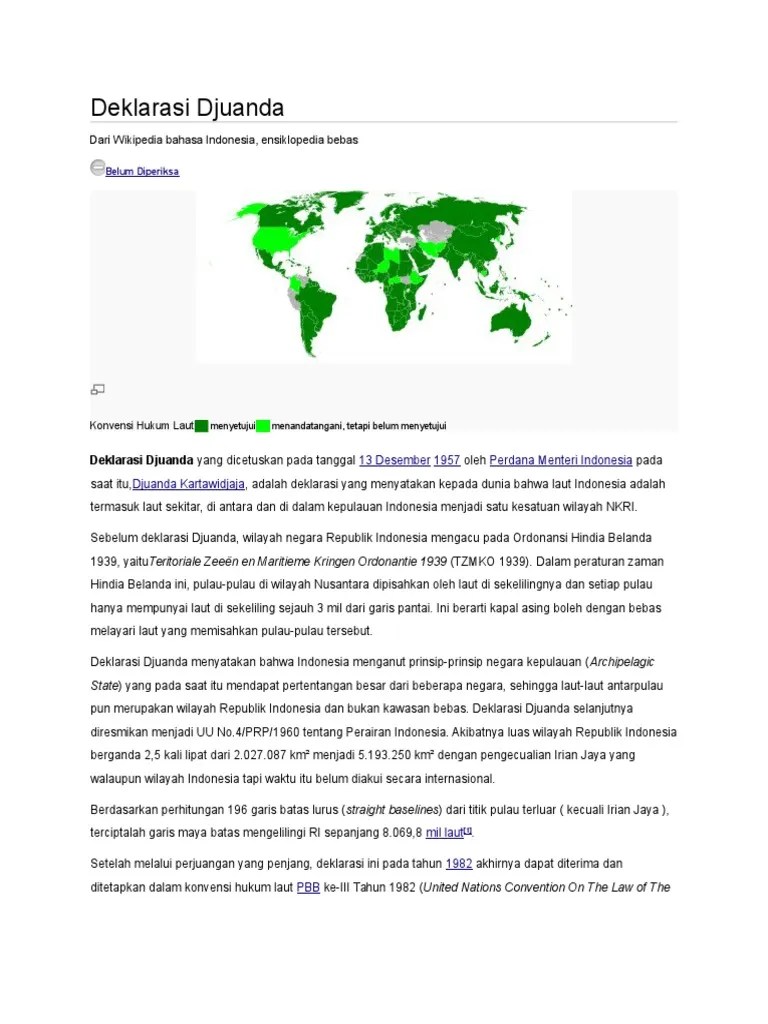 Deklarasi Djuanda | PDF