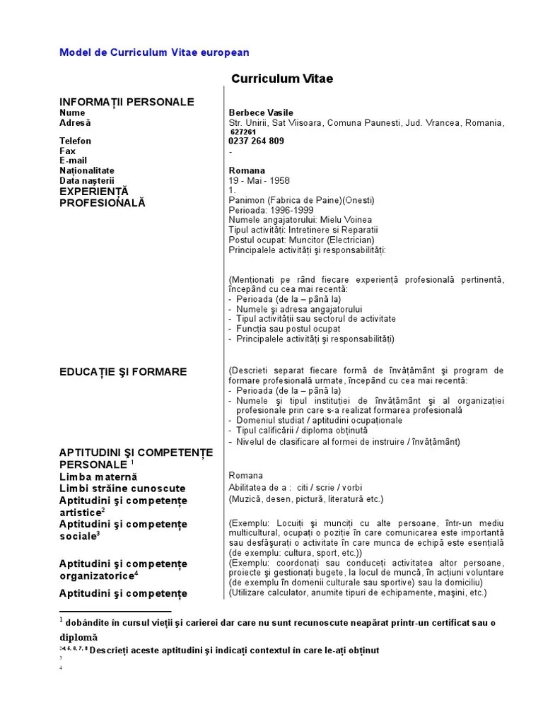 Competente De Comunicare Cv Exemple  Cv  Rose Harmoko