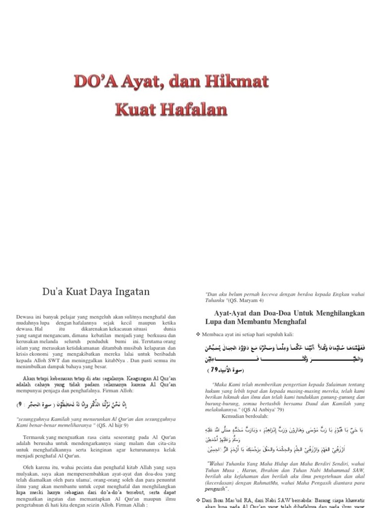 Here are some tips to help guide through your caregiving journey. Doa Kuat Ingatan Pdf