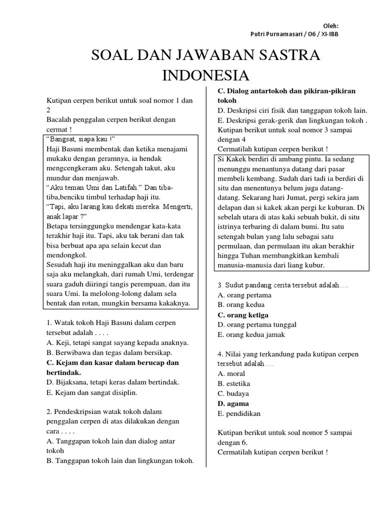 soal pilihan ganda bahasa indonesia teks eksplanasi dan jawabannya. Soal Essay Teks Cerita Sejarah Masnurul