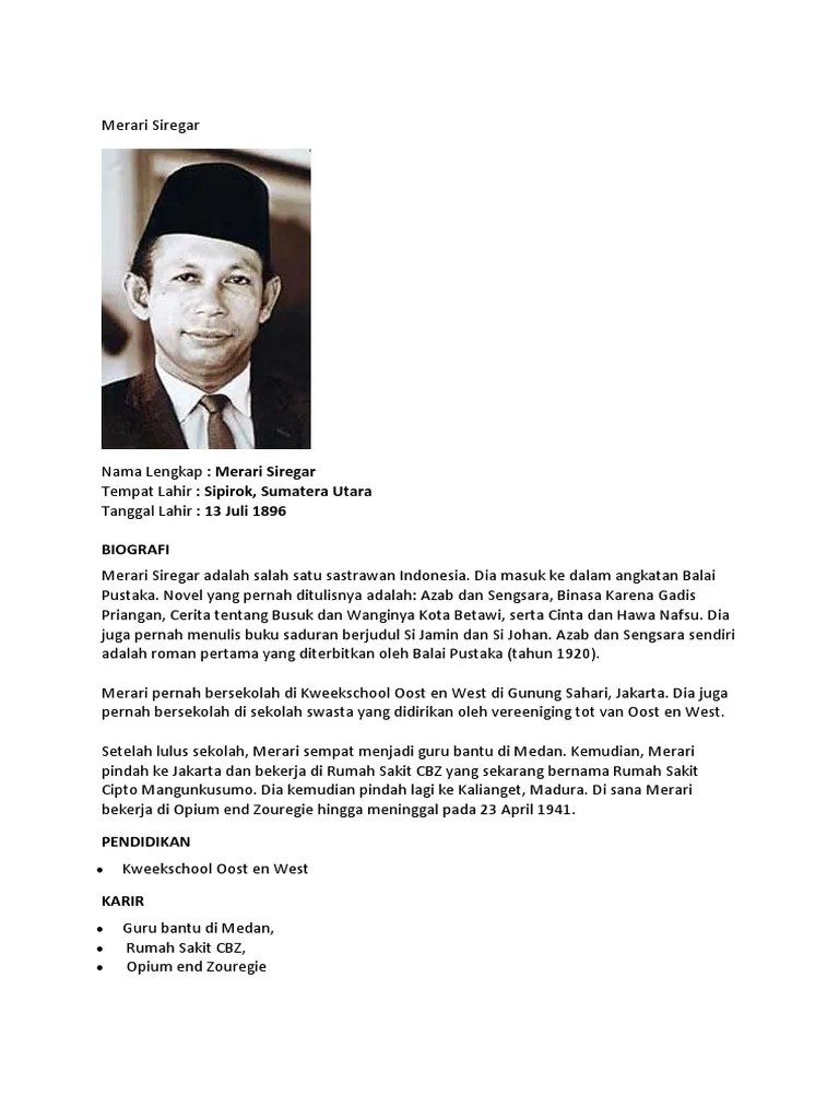 Merari Siregar | PDF