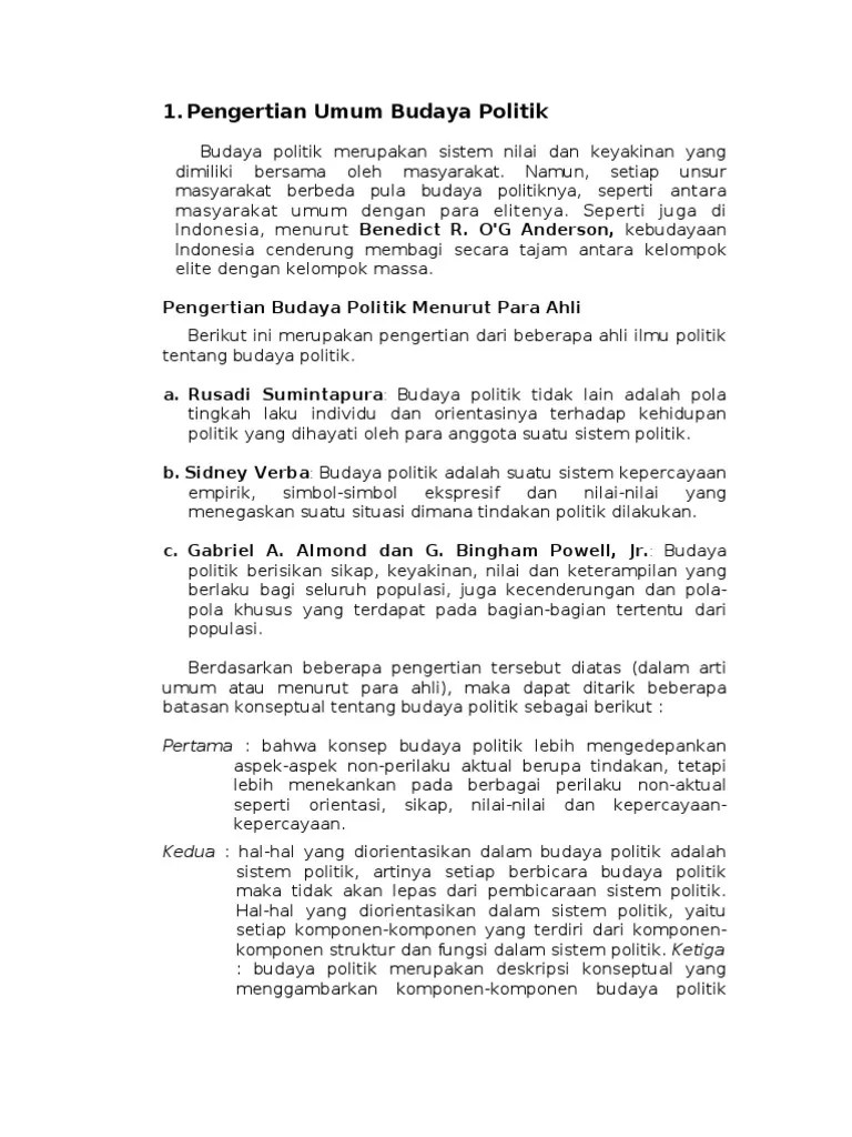 Pengertian Sistem Politik Menurut Para Ahli Pdf