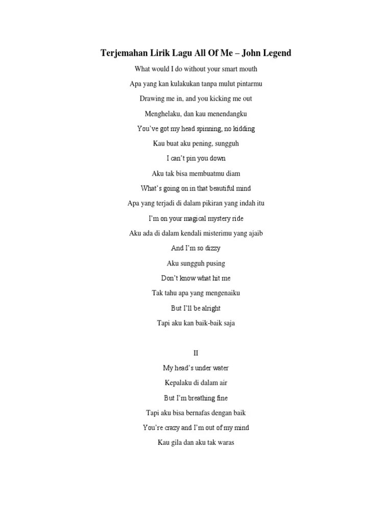 List download link lagu mp3 avicii the night lirik dan terjemahan gratis and free streaming. Terjemahan Lirik Lagu All Of Me Pdf