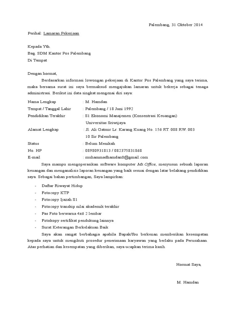 Maju terus pantang mundur jl. Surat Lamaran Pdf