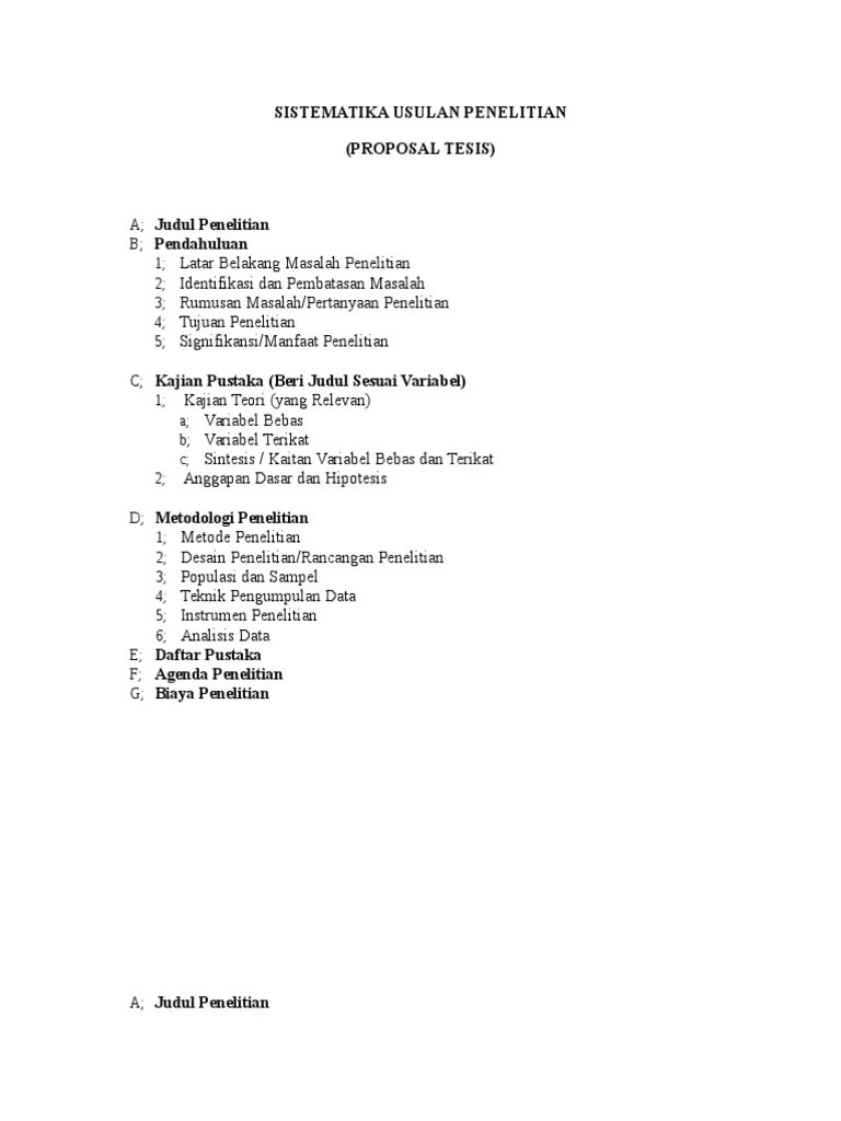 Kerangka Proposal Bagian Kajian Teori