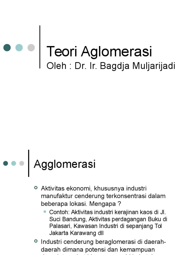 Aglomeration Economics and Spatial Distribution of EcmActivities LAN  Pertemuan I, II | PDF