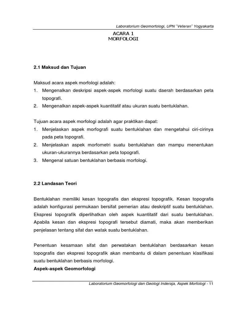 Acara 1 Morfologi PDF | PDF