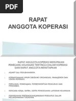 Rapat Anggota Koperasi | PDF
