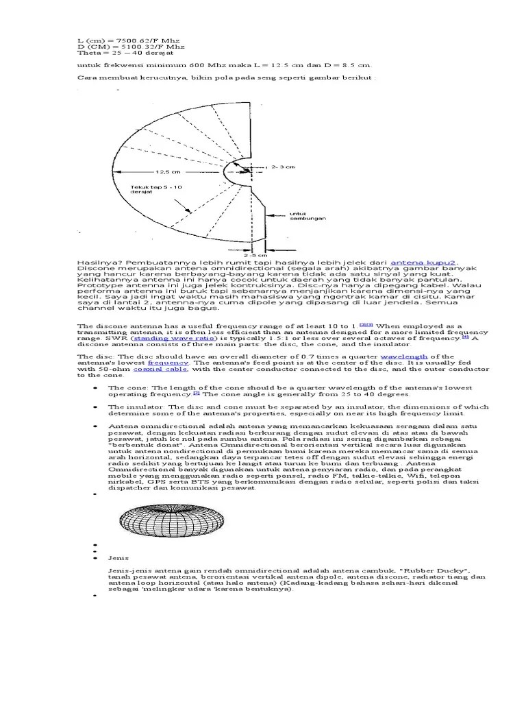 Antena Discone | PDF