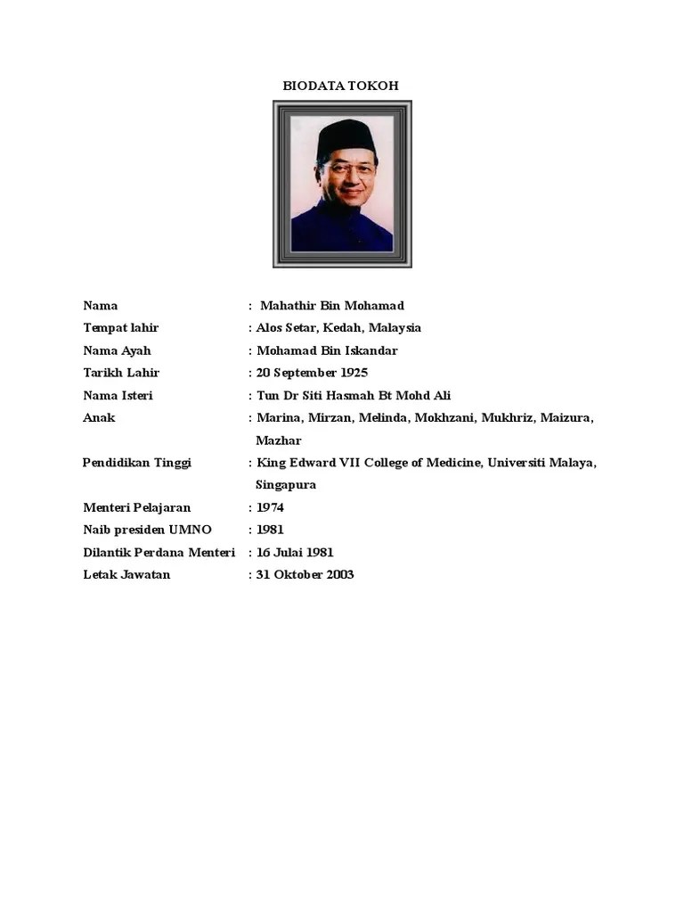 Sejarah tahun 6 malaysia di persada sukan. Biodata Tokoh Pdf