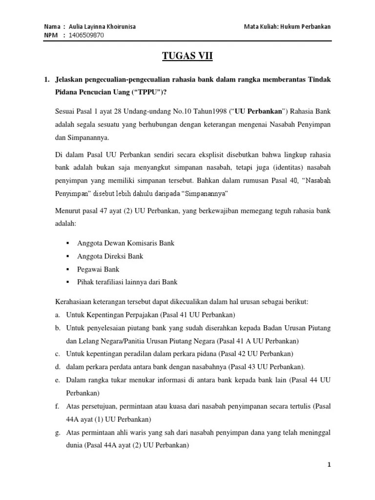 Tindak Pidana Pencucian Uang | PDF