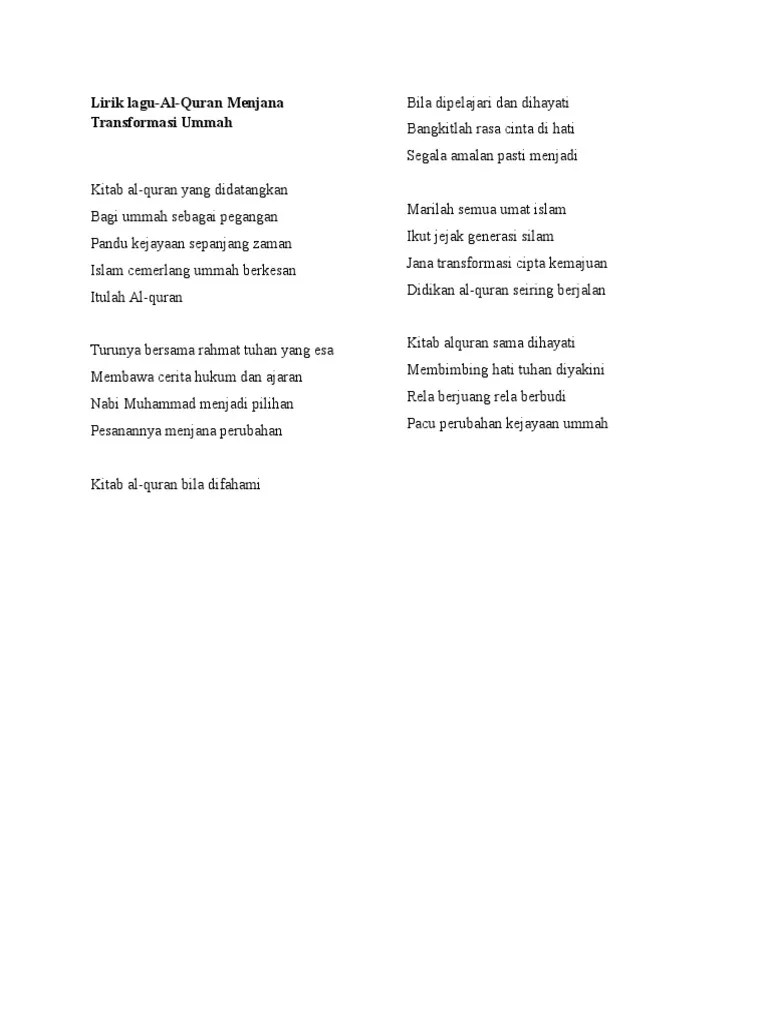 Ummah anti habibati by generasi bersholawat ♬ generasi bersholawat download. Lirik Lagu Ummah