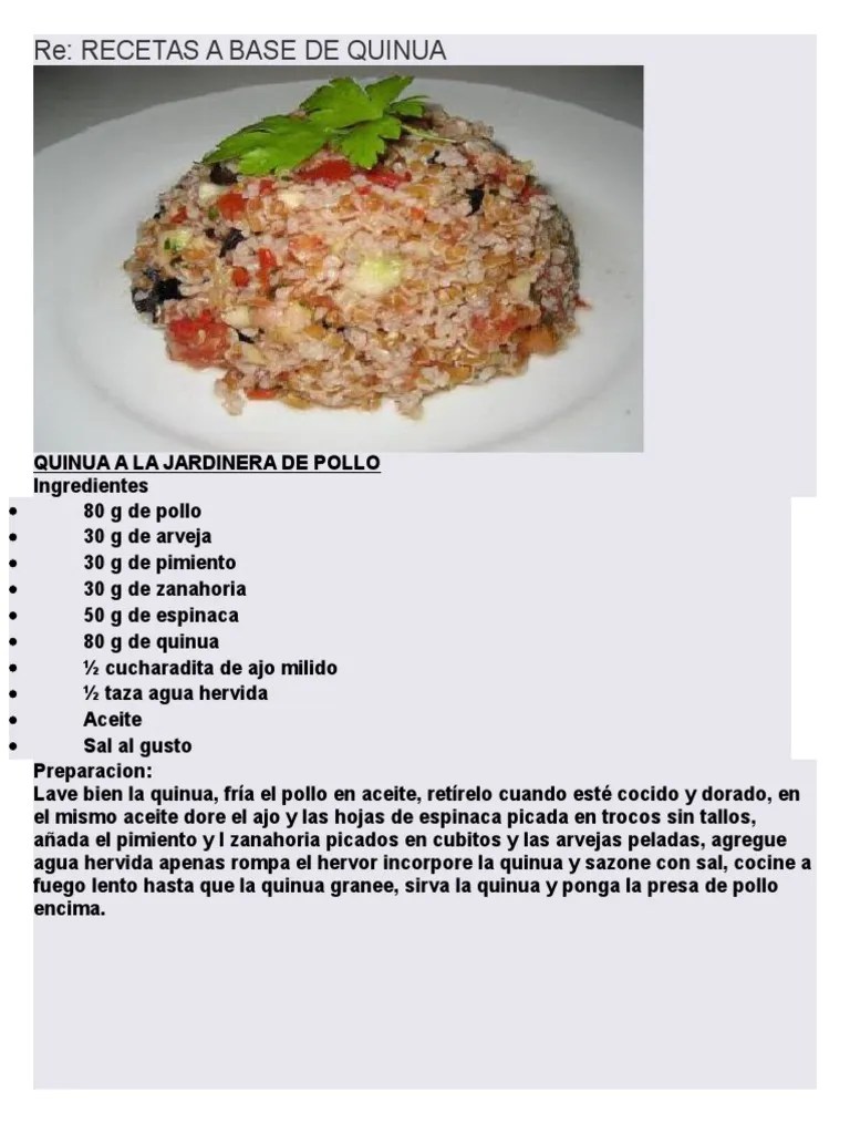 Los textos instructivos suelen presentar. Recetas Texto Instructivo De Valor Nutritivo De La Quinua Pdf Ensalada Alimentos