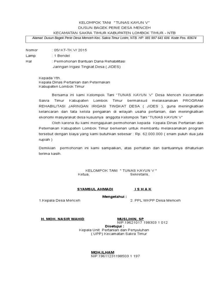 Vaporice (vacuum packing on organic rice): Proposal Jaringan Irigasi Desa Jides Adi Pdf