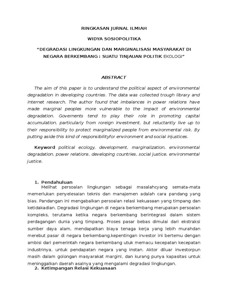 Pelajari juga cara menulis sitasi dan daftar pustaka yang baik. Ringkasan Jurnal Ilmiah Pdf