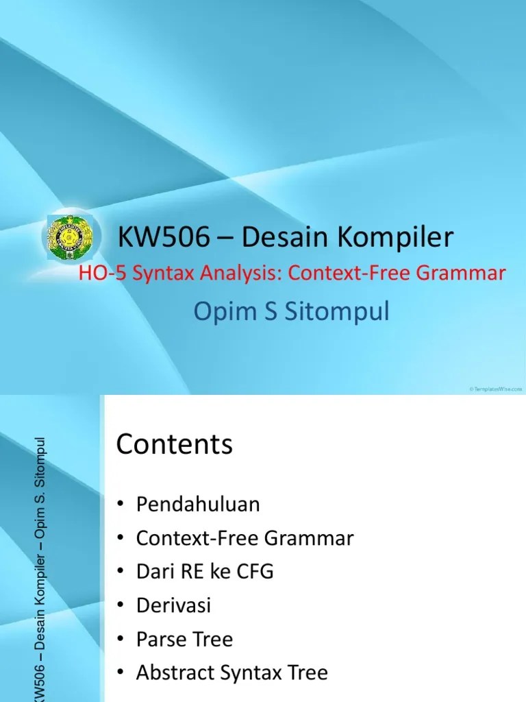 H5 - Desain Kompiler