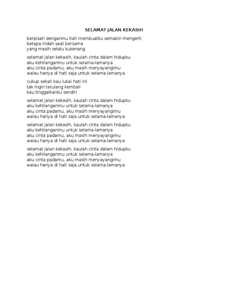 Selamat Jalan Kekasih | PDF